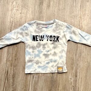 Mish Boys Blue Tie-Dye Long Sleeve Shirt - 18 months